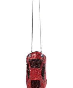 BLING RACE CAR RHINESTONE CLUTCH 10 BLING RACE CAR RHINESTONE CLUTCH -akira shop bling race car rhinestone clutch red black 4 4