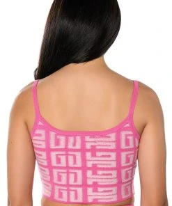 BLOWN AWAY CROPPED KNIT TANK TOP -akira shop blown away cropped knit tank top pink 8 8