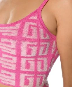 BLOWN AWAY CROPPED KNIT TANK TOP -akira shop blown away cropped knit tank top pink 9 9