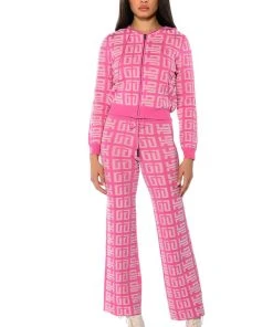 BLOWN AWAY WIDE LEG KNIT PANT 14 BLOWN AWAY WIDE LEG KNIT PANT -akira shop blown away wide leg knit pant pink 4 4