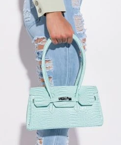 BLUE DREAMS CROC PURSE 13 BLUE DREAMS CROC PURSE -akira shop blue dreams croc purse light blue 2 2 c1 c1