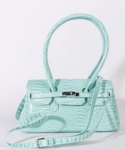 BLUE DREAMS CROC PURSE