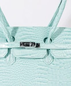 BLUE DREAMS CROC PURSE 10 BLUE DREAMS CROC PURSE -akira shop blue dreams croc purse light blue 4 4 c1