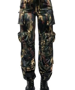 BONNE SOIREE CAMO CARGO PANTS 12 BONNE SOIREE CAMO CARGO PANTS -akira shop bonne soiree cargo pants green camo 4 4