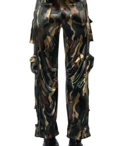 BONNE SOIREE CAMO CARGO PANTS 14 BONNE SOIREE CAMO CARGO PANTS -akira shop bonne soiree cargo pants green camo 6 6