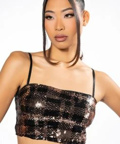 BRONZE QUEEN SEQUIN BRALETTE