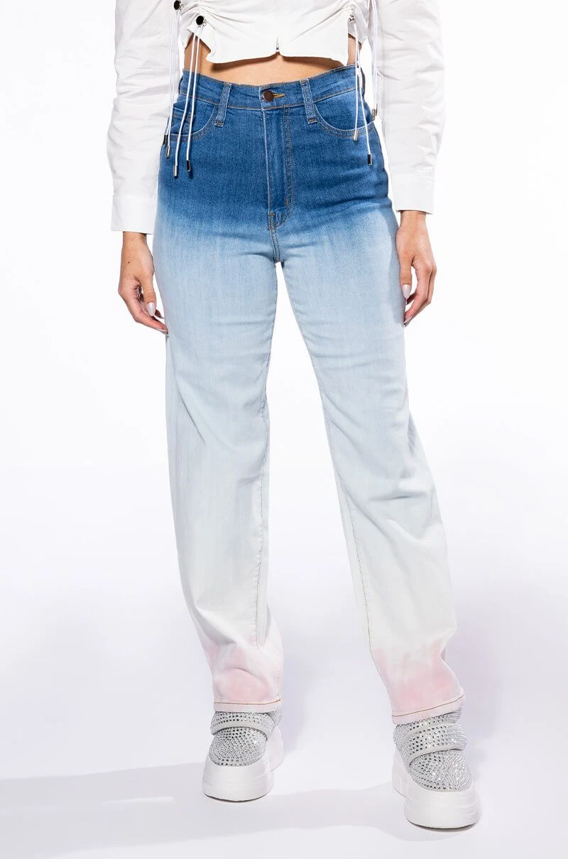 BROOKLYNNE OMBRE HIGH RISE JEANS 3 BROOKLYNNE OMBRE HIGH RISE JEANS