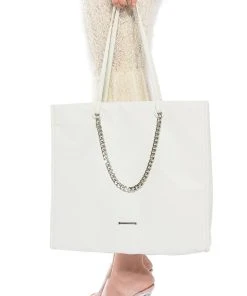 BUZZING WHITE TOTE BAG