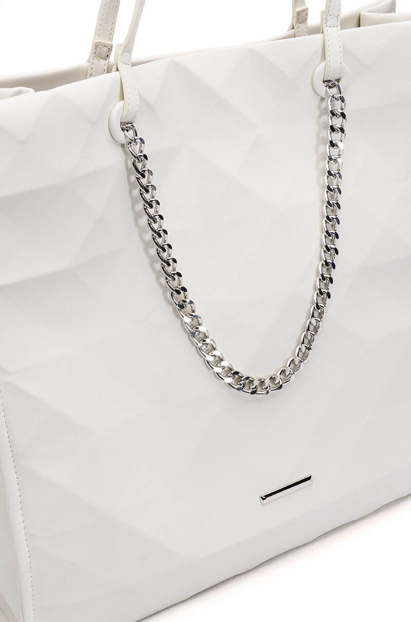 BUZZING WHITE TOTE BAG 6 BUZZING WHITE TOTE BAG - Image 4