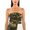 CAMO CHIC TUBE TOP -akira shop camo chic tube top green multi 1 1