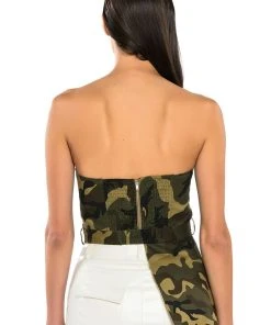 CAMO CHIC TUBE TOP -akira shop camo chic tube top green multi 5 5