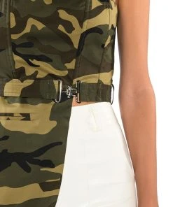 CAMO CHIC TUBE TOP -akira shop camo chic tube top green multi 6 6