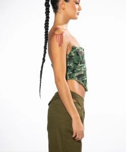 CAMO MESH CORSET -akira shop camo mesh corset green multi 4 4