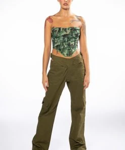 CAMO MESH CORSET -akira shop camo mesh corset green multi 7 7