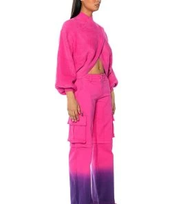 CANDY DREAMS RELAXED CARGO JEANS -akira shop candy dreams relaxed cargo jeans pink multi 4 4