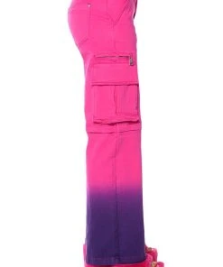 CANDY DREAMS RELAXED CARGO JEANS -akira shop candy dreams relaxed cargo jeans pink multi 6 6