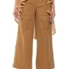 CARGO CHIC WIDE LEG PANTS -akira shop cargo chic wide leg pants beige 1 1