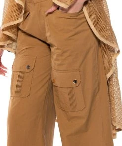 CARGO CHIC WIDE LEG PANTS -akira shop cargo chic wide leg pants beige 9 9