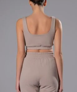 CASUAL CASEY CROP BRALETTE -akira shop casual casey crop bralette taupe 7 7