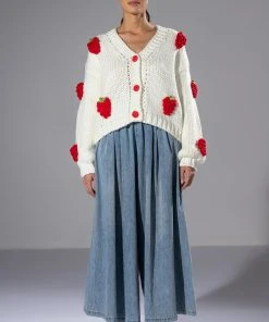 CECE PULL ON SUPER WIDE DENIM PANT -akira shop cece pull on super wide denim pant light blue denim 2 2