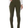 CELINE HIGH RISE SLIT PANT -akira shop celine high rise slit pant olive 1 1