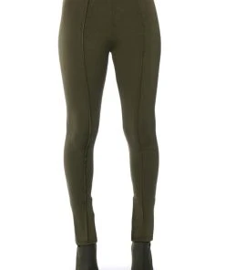 CELINE HIGH RISE SLIT PANT -akira shop celine high rise slit pant olive 5 5