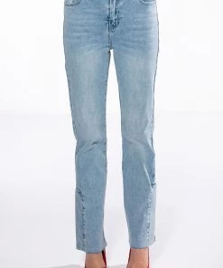 C'EST LA VIE HIGH RISE STRAIGHT JEANS -akira shop cest la vie high rise straight jeans light blue denim 5 5 c1 c1 c1 c1