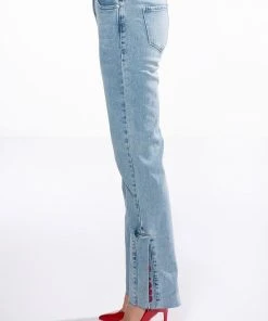 C'EST LA VIE HIGH RISE STRAIGHT JEANS -akira shop cest la vie high rise straight jeans light blue denim 6 6 c1 c1 c1 c1