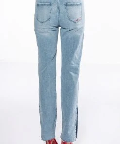 C'EST LA VIE HIGH RISE STRAIGHT JEANS -akira shop cest la vie high rise straight jeans light blue denim 7 7 c1 c1 c1 c1
