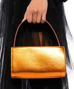 CHEERFUL METALLIC BAG IN ORANGE -akira shop cheerful metallic bag in orange orange 1 1