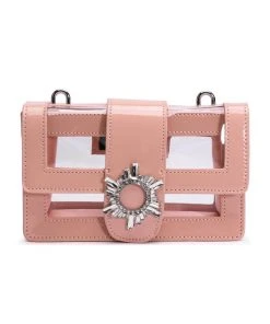 CLEAR NUDE EMBELLISHED PURSE -akira shop clear nude embellished purse clear 4 4