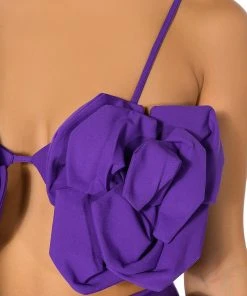 WHAT ITS LIKE FLORAL APPLIQUE BRALETTE 15 WHAT ITS LIKE FLORAL APPLIQUE BRALETTE -akira shop danza kuduro abstract floral bralette purple 7 7