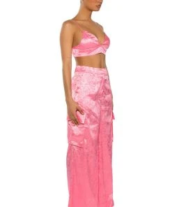 DAYDREAM SATIN FLORAL BRALETTE -akira shop daydream satin floral bralette pink 5 5