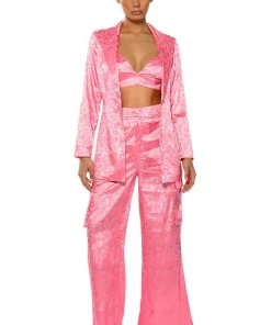 DAYDREAM SATIN FLORAL TROUSER 14 DAYDREAM SATIN FLORAL TROUSER -akira shop daydream satin floral trouser pink 4 4