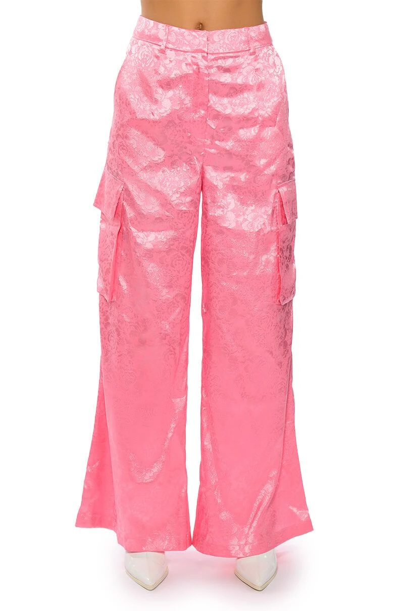 DAYDREAM SATIN FLORAL TROUSER 8 DAYDREAM SATIN FLORAL TROUSER - Image 6