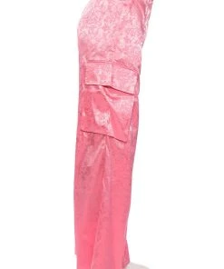 DAYDREAM SATIN FLORAL TROUSER 17 DAYDREAM SATIN FLORAL TROUSER -akira shop daydream satin floral trouser pink 7 7