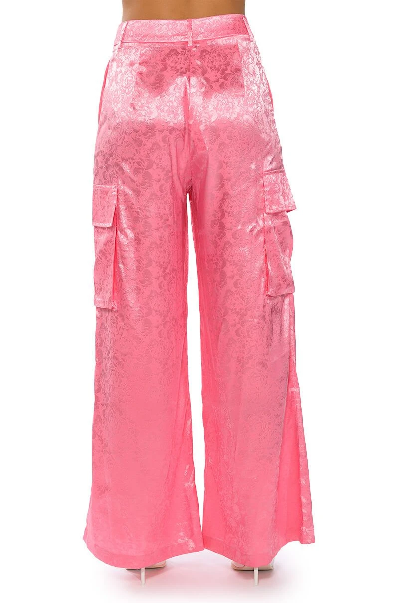 DAYDREAM SATIN FLORAL TROUSER 10 DAYDREAM SATIN FLORAL TROUSER - Image 8