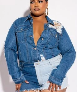 DEPENDS ON MY MOOD TWO TONE HIGH RISE FRAYED JEAN SHORTS -akira shop depends on my mood two tone high rise frayed jean shorts medium blue denim 6 6