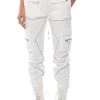 DESTINATION CARGO PANTS -akira shop destination cargo pants ivory 1 1