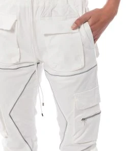 DESTINATION CARGO PANTS -akira shop destination cargo pants ivory 9 9