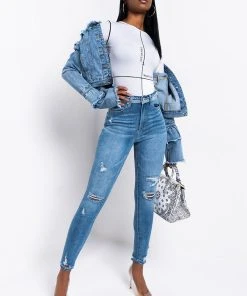 DETAILS MAKE PERFECTION HIGH RISE SKINNY JEANS