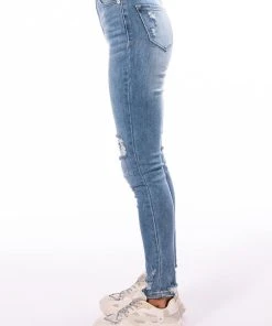 DETAILS MAKE PERFECTION HIGH RISE SKINNY JEANS -akira shop details make perfection high rise skinny jeans medium blue denim 4 4