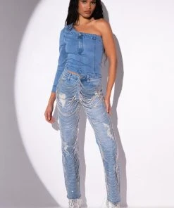 DIAMONDS ARE FOREVER STRAIGHT FIT JEANS