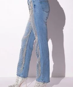 DIAMONDS ARE FOREVER STRAIGHT FIT JEANS 12 DIAMONDS ARE FOREVER STRAIGHT FIT JEANS -akira shop diamonds are forever straight fit jeans light blue 5 5