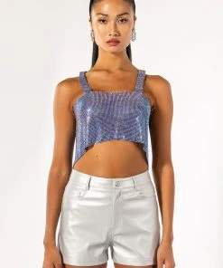 DISCO FEVER RHINESTONE BRALETTE 11 DISCO FEVER RHINESTONE BRALETTE -akira shop disco fever rhinestone bralette blue 3 3