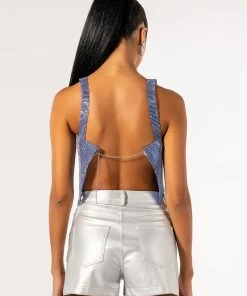 DISCO FEVER RHINESTONE BRALETTE 13 DISCO FEVER RHINESTONE BRALETTE -akira shop disco fever rhinestone bralette blue 5 5