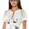 DOUBLE TAKE EMBELLISHED T SHIRT IN WHITE -akira shop double take embellished t shirt in white white black 1 1