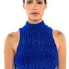 ECHO VELVET SLEEVELESS TOP IN BLUE 2 ECHO VELVET SLEEVELESS TOP IN BLUE -akira shop echo velvet sleeveless top in blue blue 1 1