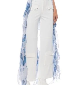 ELEVATED CARGO PANTS IN WHITE -akira shop elevated cargo pants in white white 2 2