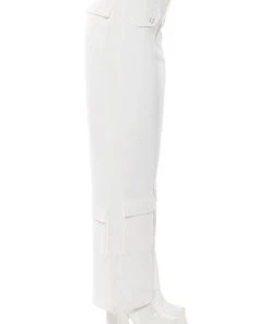ELEVATED CARGO PANTS IN WHITE -akira shop elevated cargo pants in white white 6 6